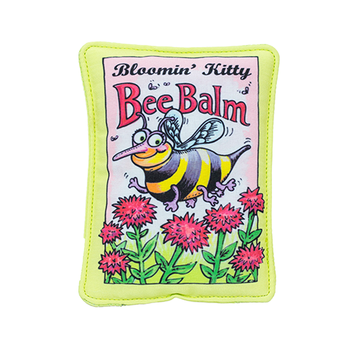 Bloomin Kitty Bee Balm Seed Packet Cat Toy