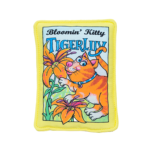 Bloomin Kitty Tiger Lily Seed Packet Cat Toy