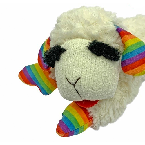 Lamb Chop Rainbow Pride Dog Toy