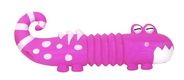 Pink Latex Lizard Dog Toy