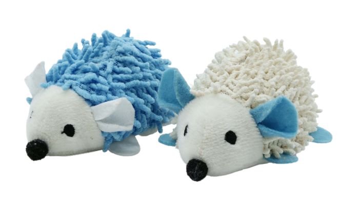Bud-Z Hedgehogs Duo Blue And Beige Toy For Cats