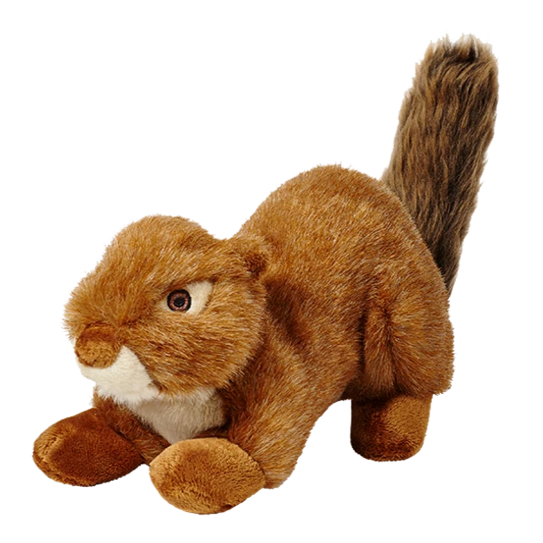 Squeaker-less Red Squirrel by Fluff & Tuff