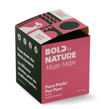 Bold by Nature Mega Pure Pork Raw Frozen Dog Food
