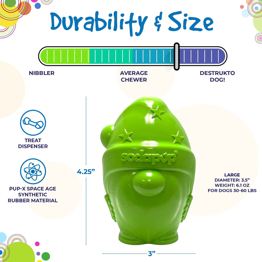 Gnome Durable Pup-X Synthetic Rubber Treat Dispenser
