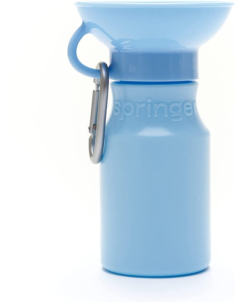 Springer Sky Blue Travel Bottles with Fillable Bowl