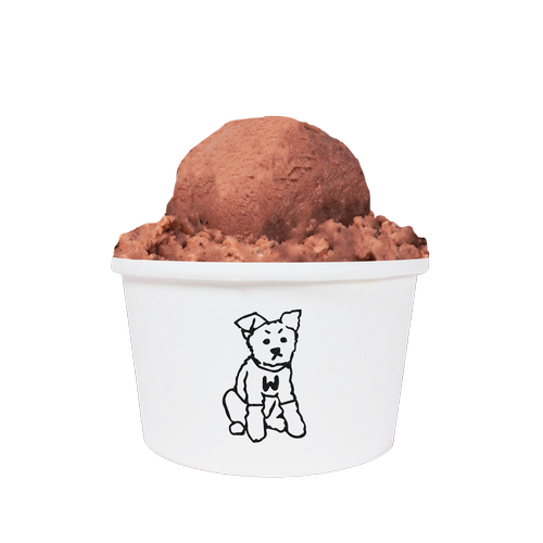 Walto Carob Fudge Ice Cream Pup Cup