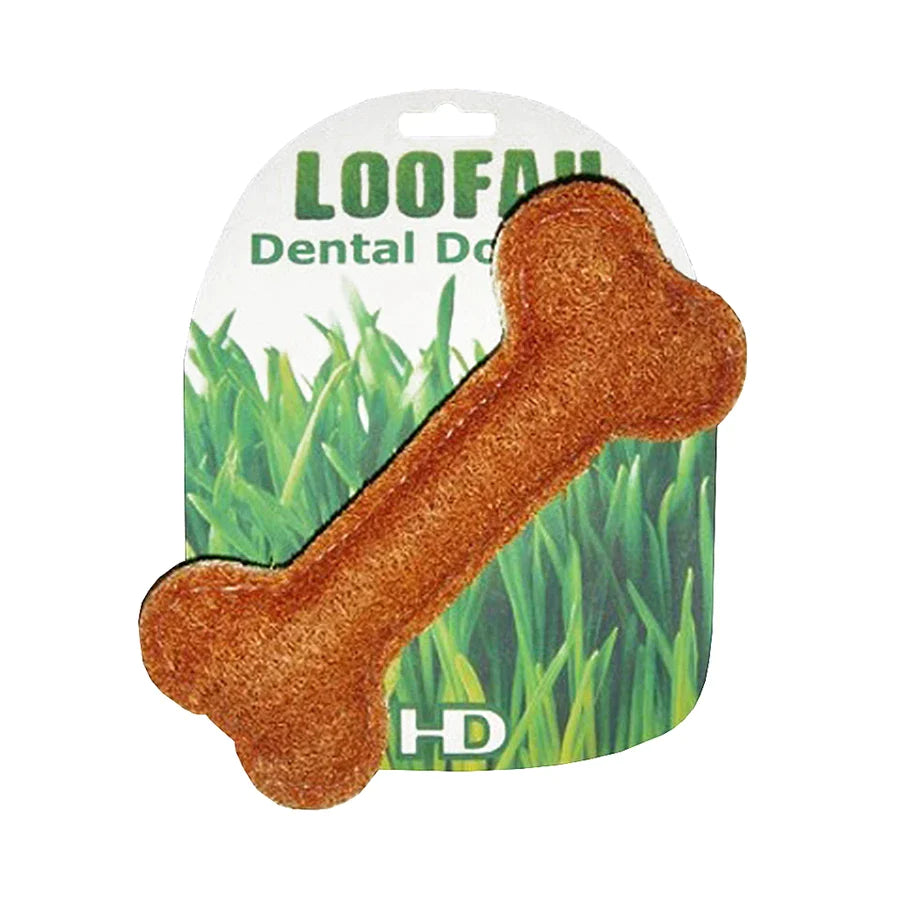 Organic Loofah Bone Dental Dog Toy