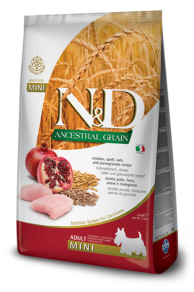 N&D Ancestral Grain Chicken & Pomegranate Adult Dog by Farmina