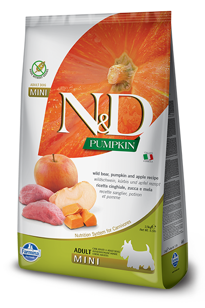 N&D Pumpkin Grain Free Boar and Apple Adult Dog by Farmina