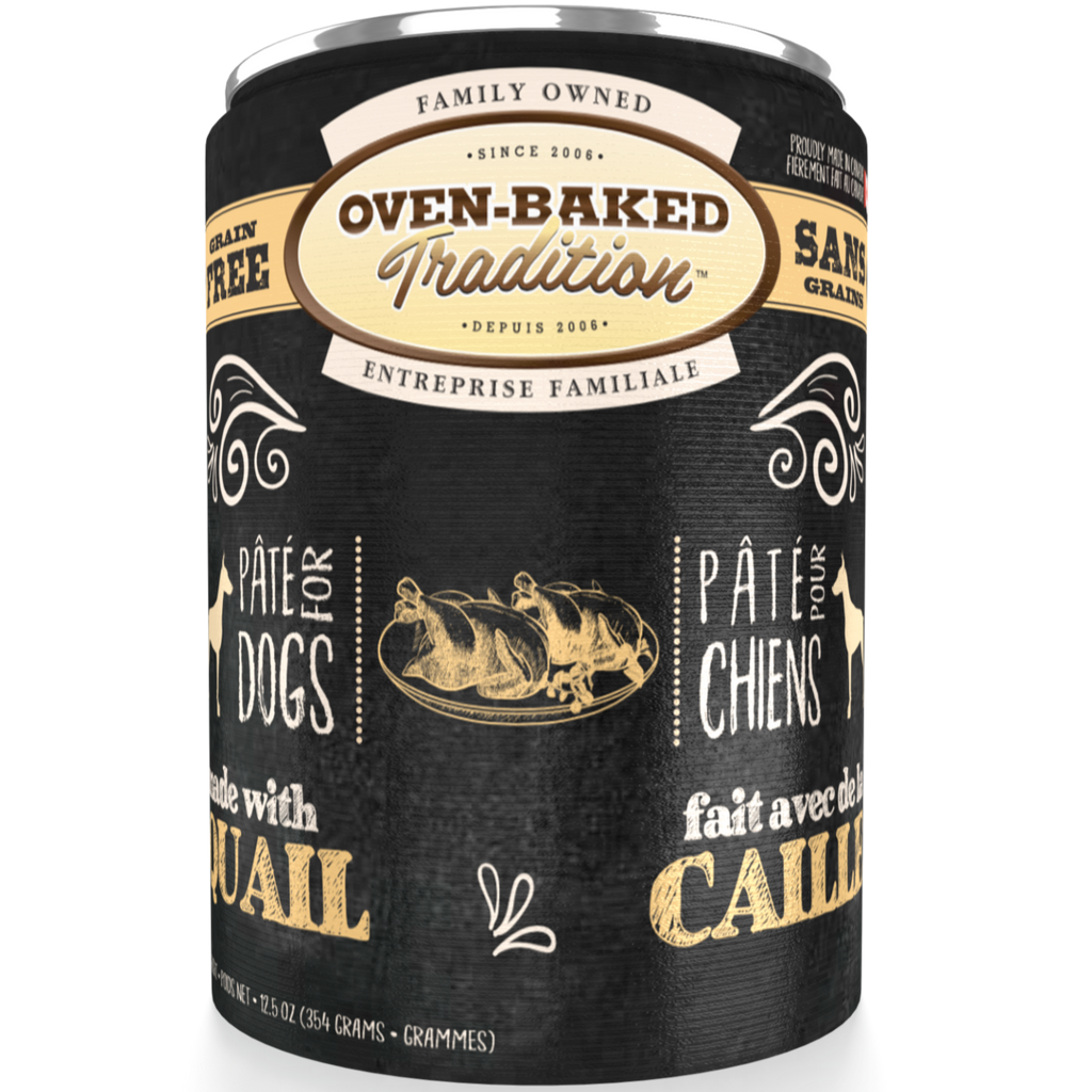 Oven Baked Tradition Grain Free Quail Pate for Dogs