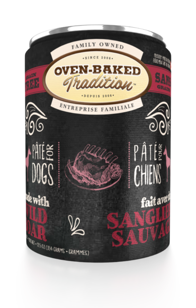Oven Baked Tradition Grain Free Wild Boar Pate for Dogs