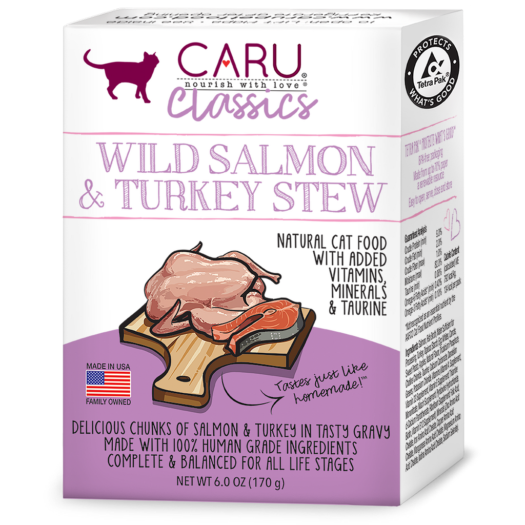 Caru Classics Wild Salmon & Turkey Stew for Cats