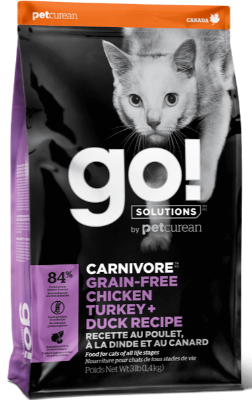 Go! Carnivore Chicken Turkey Duck Dry Cat Food