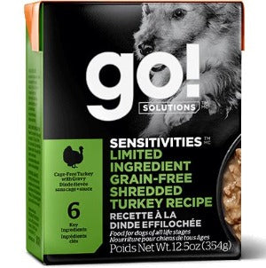 Go! Sensitivities LID Grain Free Shredded Turkey Wet Dog Food