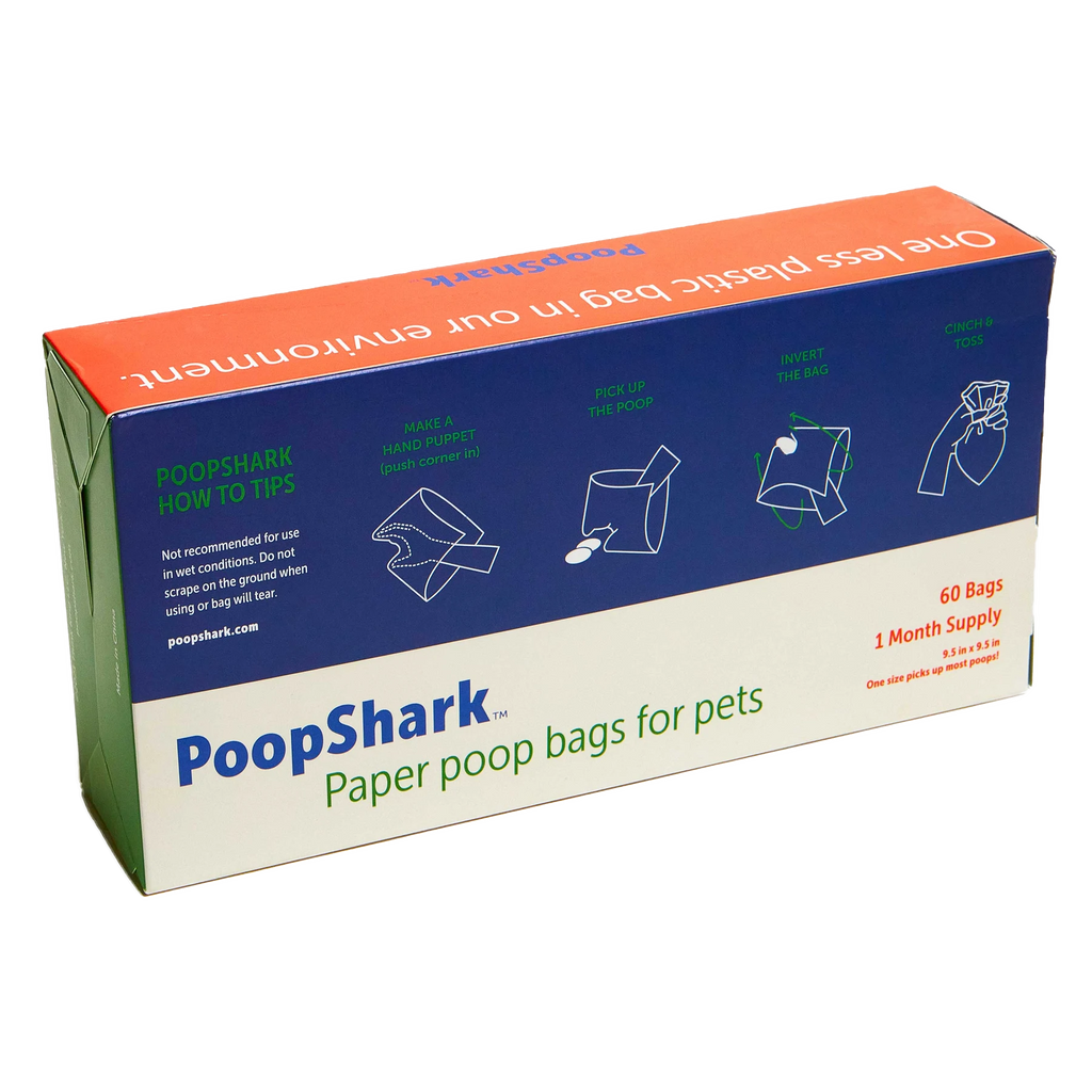 PoopShark Biodegradable Plastic-Free Paper Poop Bags