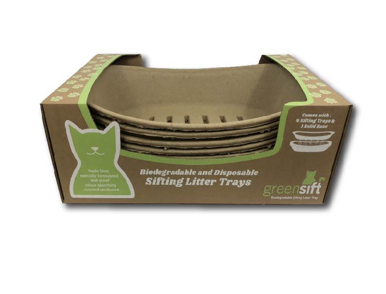 Greensift Sifting Cat Litter Tray (5-pack)