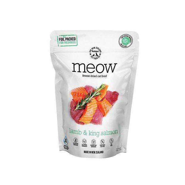 Meow Freeze Dried Raw Lamb & King Salmon - 50g